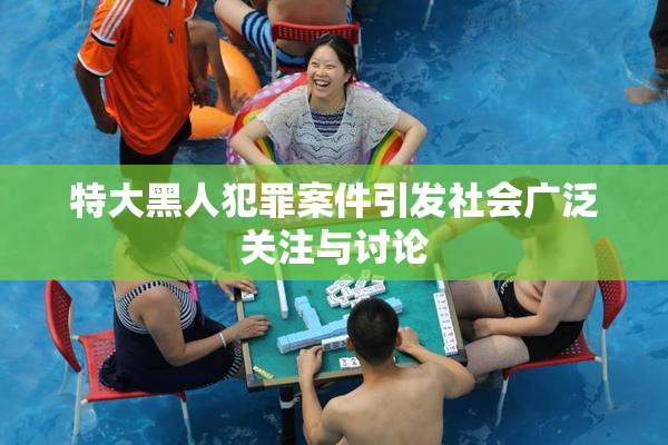 特大黑人犯罪案件引发社会广泛关注与讨论