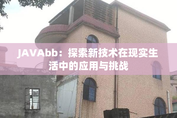 JAVAbb：探索新技术在现实生活中的应用与挑战