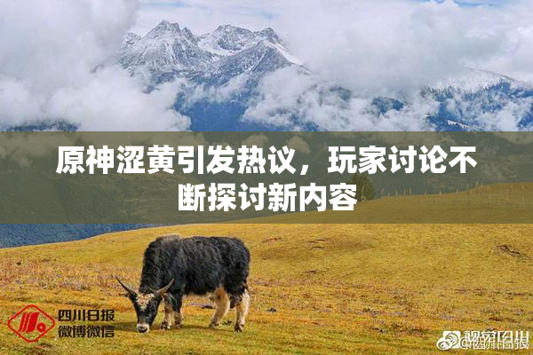 原神涩黄引发热议，玩家讨论不断探讨新内容