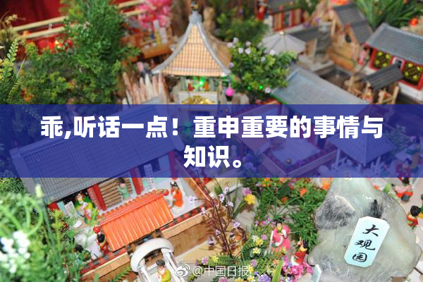 乖,听话一点！重申重要的事情与知识。
