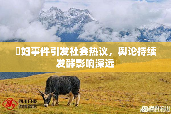 婬妇事件引发社会热议，舆论持续发酵影响深远