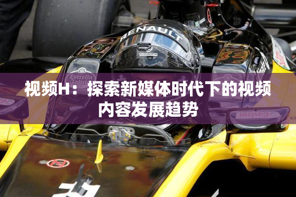 视频H：探索新媒体时代下的视频内容发展趋势