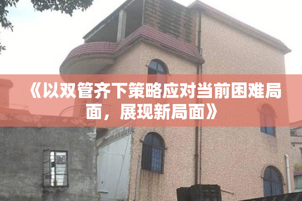 《以双管齐下策略应对当前困难局面，展现新局面》