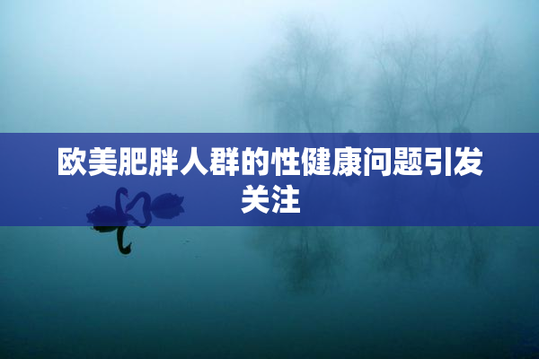 欧美肥胖人群的性健康问题引发关注