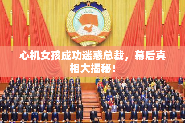 心机女孩成功迷惑总裁，幕后真相大揭秘！