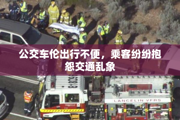 公交车伦出行不便，乘客纷纷抱怨交通乱象