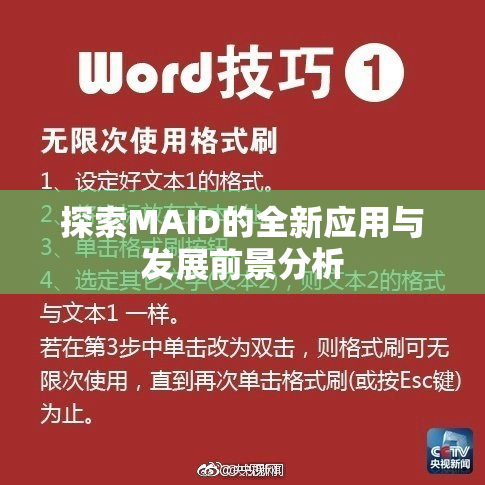 探索MAID的全新应用与发展前景分析