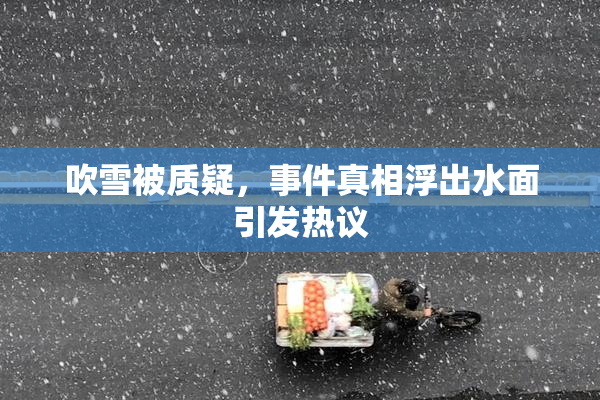 吹雪被质疑，事件真相浮出水面引发热议