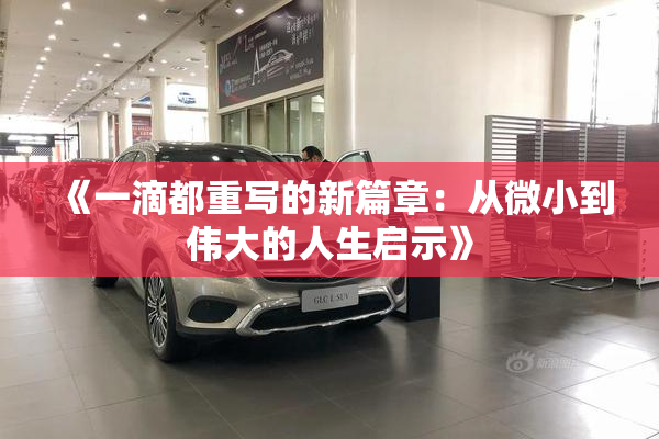 《一滴都重写的新篇章：从微小到伟大的人生启示》