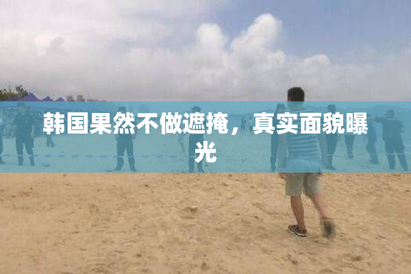 韩国果然不做遮掩，真实面貌曝光
