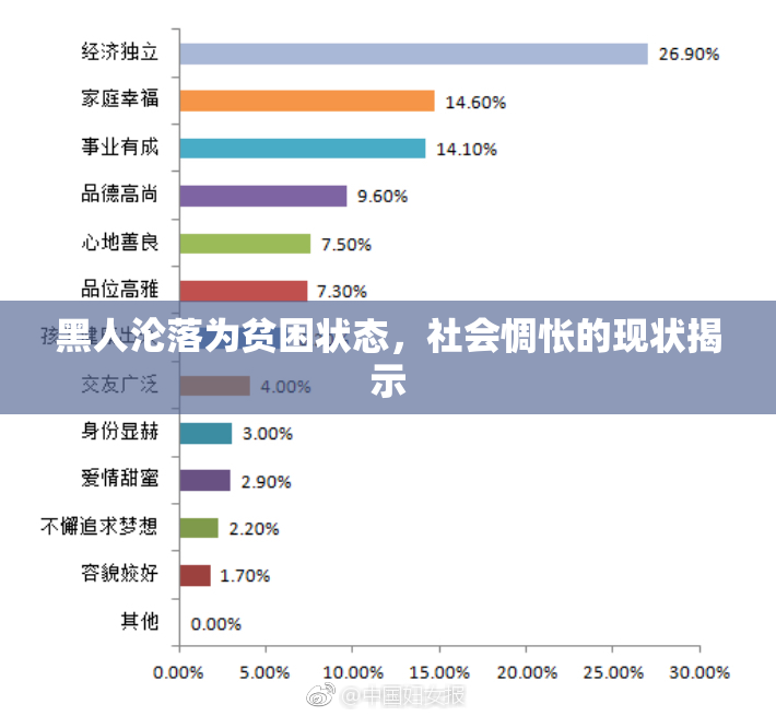 黑人沦落为贫困状态，社会惆怅的现状揭示