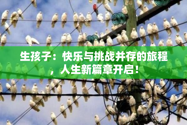 生孩子：快乐与挑战并存的旅程，人生新篇章开启！