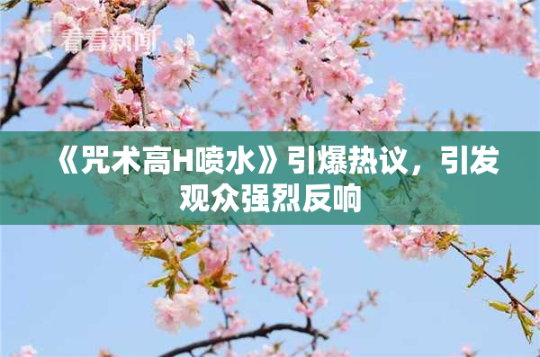 《咒术高H喷水》引爆热议，引发观众强烈反响