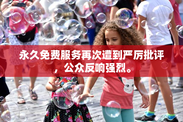 永久免费服务再次遭到严厉批评，公众反响强烈。