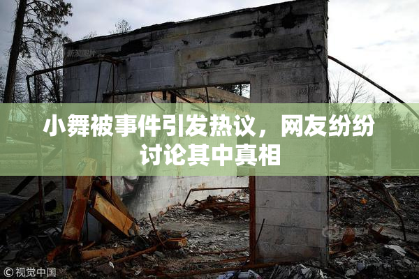 小舞被事件引发热议，网友纷纷讨论其中真相