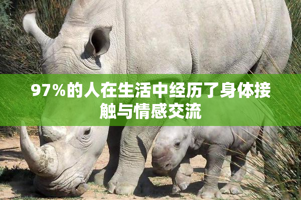 97%的人在生活中经历了身体接触与情感交流