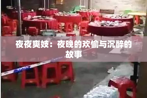 夜夜爽妓：夜晚的欢愉与沉醉的故事