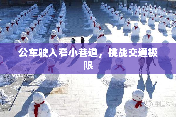 公车驶入窄小巷道，挑战交通极限