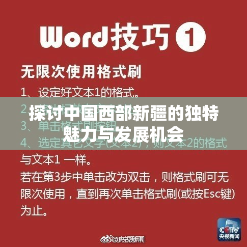 探讨中国西部新疆的独特魅力与发展机会