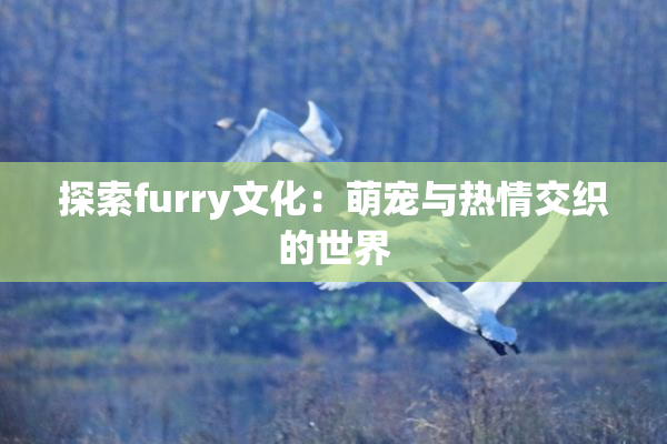 探索furry文化：萌宠与热情交织的世界