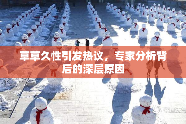 草草久性引发热议，专家分析背后的深层原因