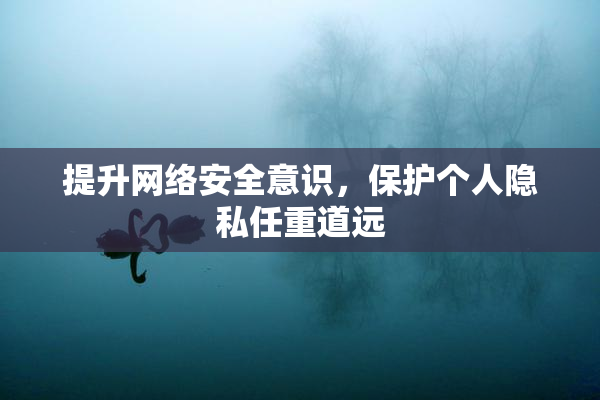 提升网络安全意识，保护个人隐私任重道远