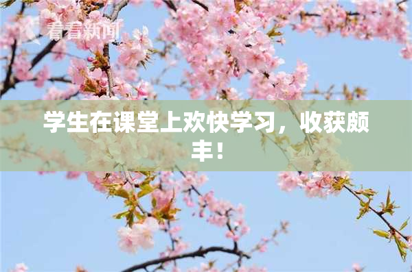 学生在课堂上欢快学习，收获颇丰！