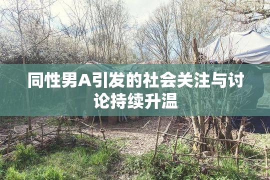 同性男A引发的社会关注与讨论持续升温