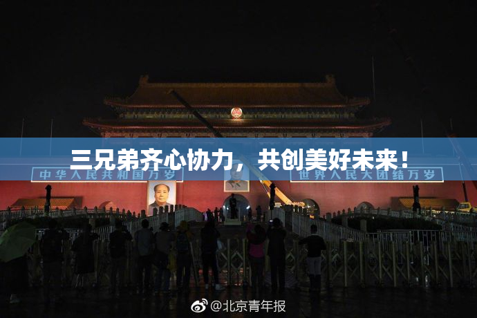 三兄弟齐心协力，共创美好未来！
