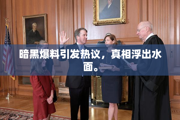 暗黑爆料引发热议，真相浮出水面。