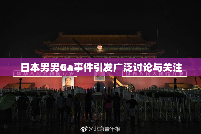 日本男男Ga事件引发广泛讨论与关注