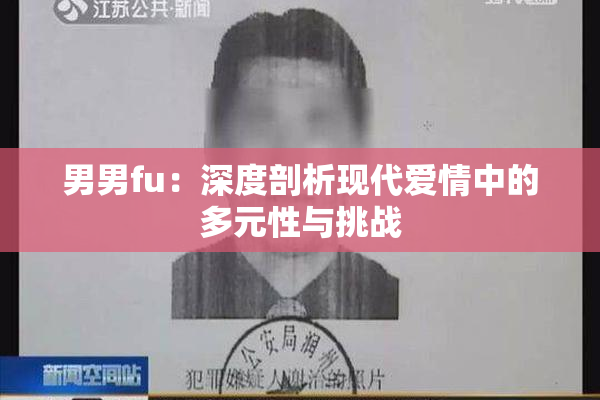 男男fu：深度剖析现代爱情中的多元性与挑战