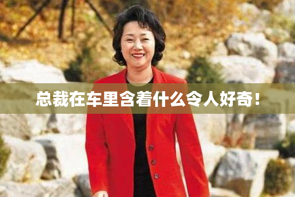 总裁在车里含着什么令人好奇！