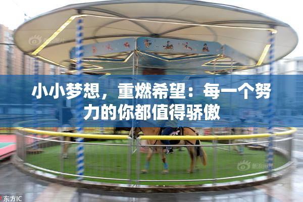 小小梦想，重燃希望：每一个努力的你都值得骄傲