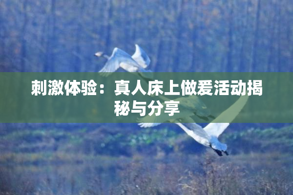 刺激体验：真人床上做爰活动揭秘与分享