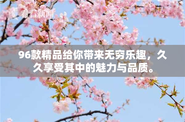 96款精品给你带来无穷乐趣，久久享受其中的魅力与品质。