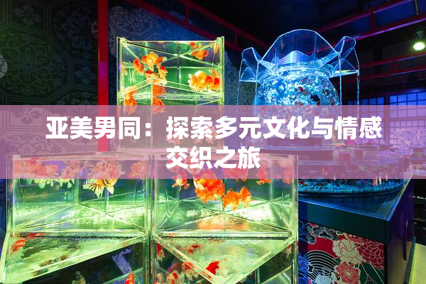亚美男同：探索多元文化与情感交织之旅