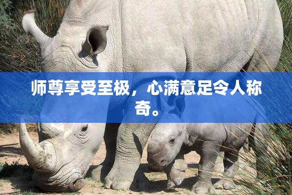 师尊享受至极，心满意足令人称奇。