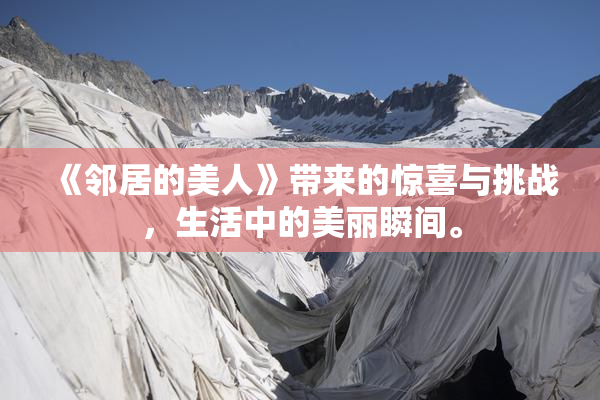 《邻居的美人》带来的惊喜与挑战，生活中的美丽瞬间。