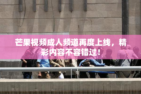 芒果视频成人频道再度上线，精彩内容不容错过！