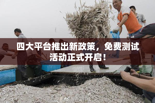 四大平台推出新政策，免费测试活动正式开启！