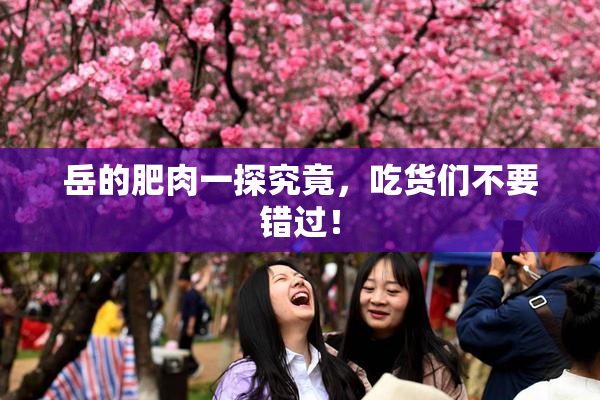 岳的肥肉一探究竟，吃货们不要错过！