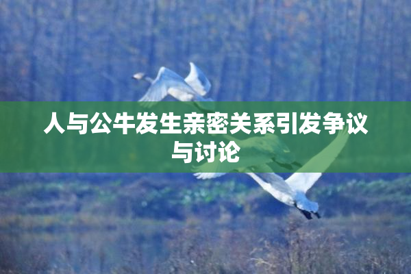 人与公牛发生亲密关系引发争议与讨论