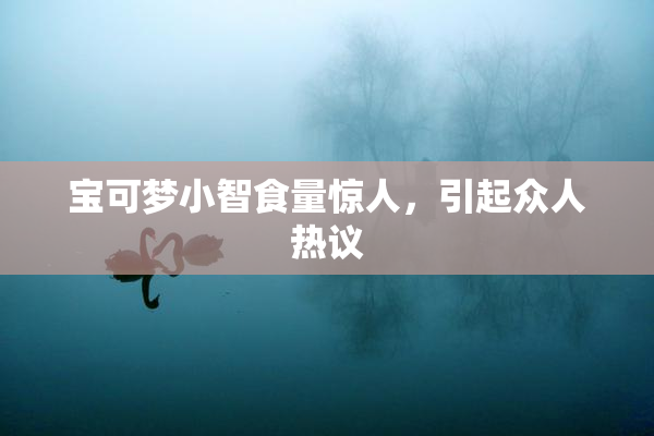 宝可梦小智食量惊人，引起众人热议