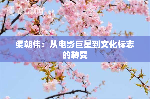 梁朝伟：从电影巨星到文化标志的转变
