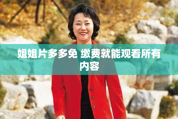 姐姐片多多免 缴费就能观看所有内容