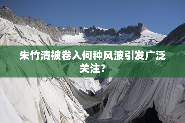 朱竹清被卷入何种风波引发广泛关注？
