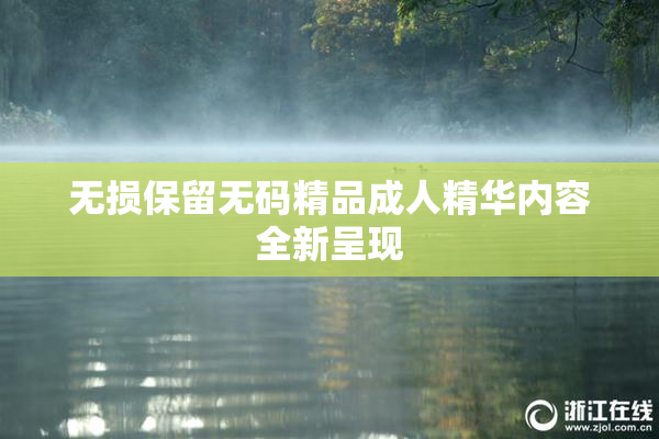 无损保留无码精品成人精华内容全新呈现