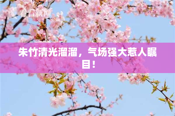 朱竹清光溜溜，气场强大惹人瞩目！
