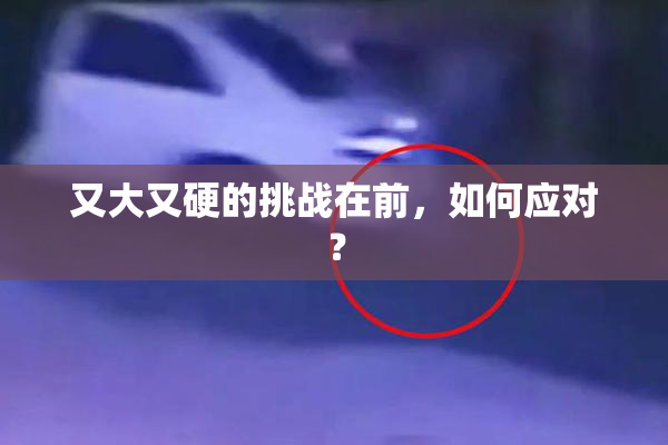 又大又硬的挑战在前，如何应对？